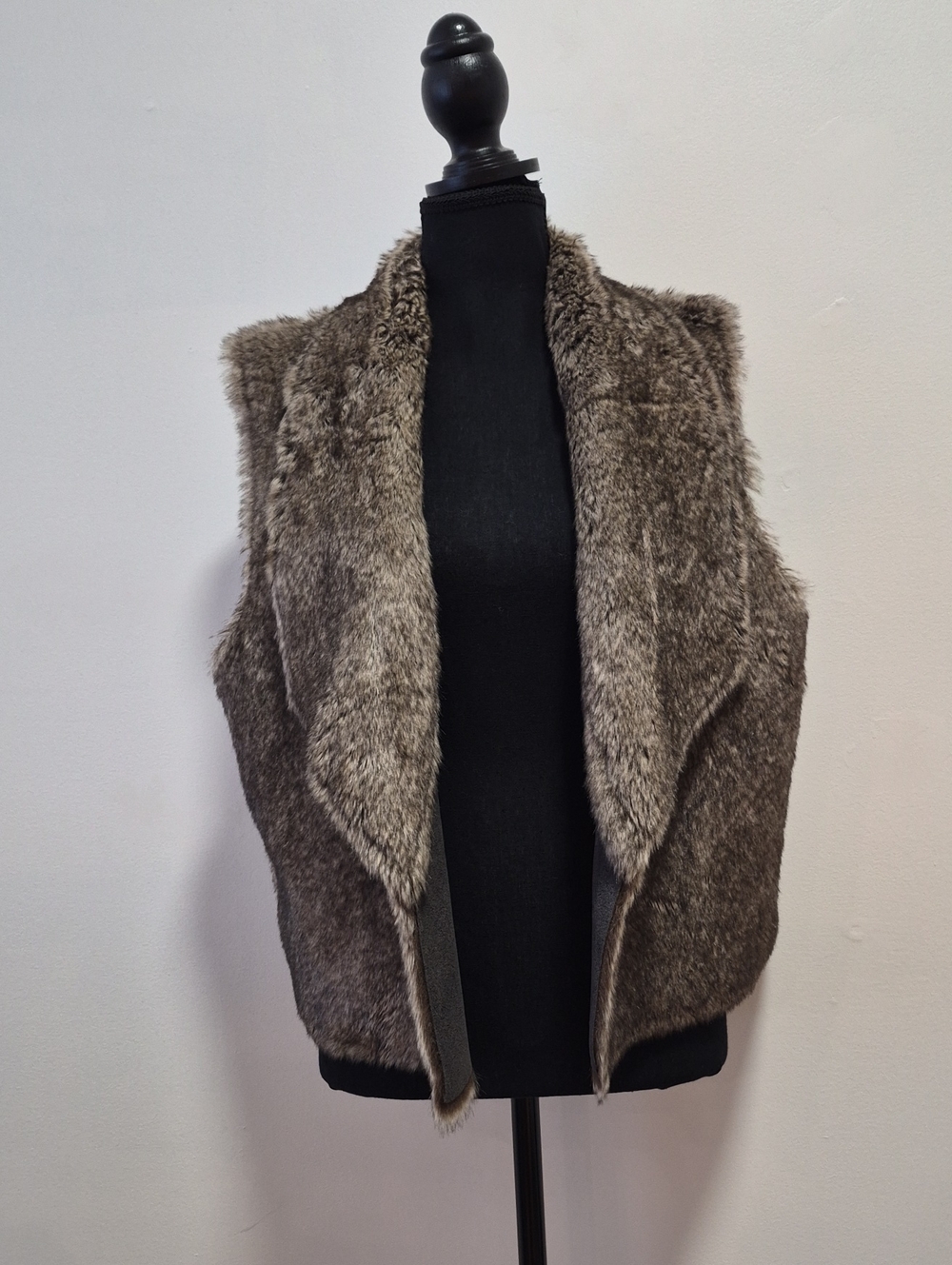 Velvet By Graham And Spencer Faux Fur Open-Front Vest